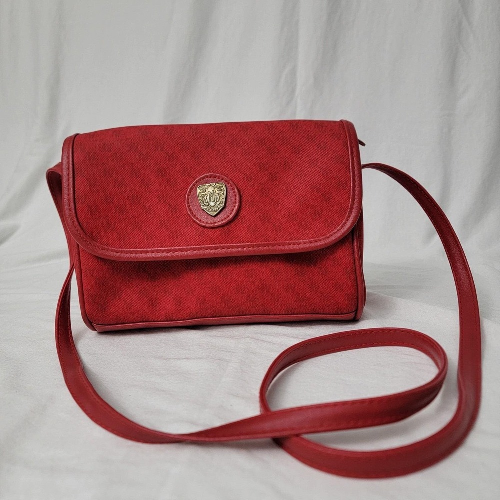 Vintage Mitzi Handbag Red Purse 80s 90s